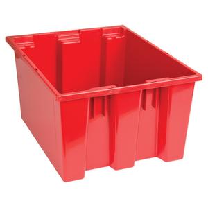 Stack & Nest Totes - Red, 10", 19.5", 15.5", 10", 19.5", 15.5", 16 x 13 1/4 x 9 7/8