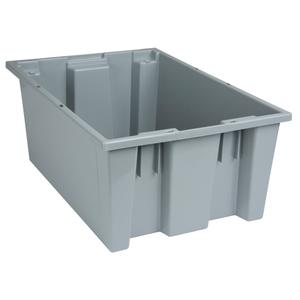 Stack & Nest Totes - Grey, 8", 19.5", 13.5", 8", 19.5", 13.5", 16 3/8 x 11 1/2 x 7 7/8