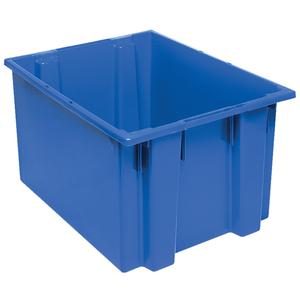 Stack & Nest Totes - Blue, 13", 23.5", 19.5", 13", 23.5", 19.5", 19 1/2 x 16 7/8 x 12 7/8