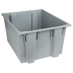 Stack & Nest Totes - Grey, 13", 23.5", 19.5", 13", 23.5", 19.5", 19 1/2 x 16 7/8 x 12 7/8