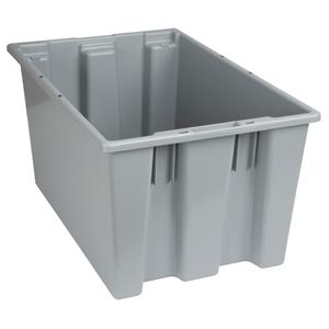 Stack & Nest Totes - Grey, 12", 23.5", 15.5", 12", 23.5", 15.5", 19 5/8 x 13 x 11 7/8