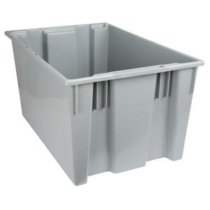 Stack & Nest Totes - Grey, 15", 29.5", 19.5", 15", 29.5", 19.5", 25 1/8 x 16 5/8 x 14 7/8