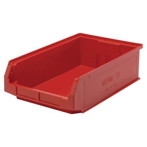 Giant Stacking Containers - Red, 12.375", 19.75", 5.875", 150 lbs., 12-3/8"