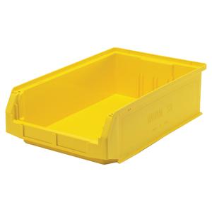 Giant Stacking Containers - Yellow, 12.375", 19.75", 5.875", 150 lbs., 12-3/8"