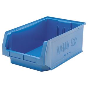 Giant Stacking Containers - Blue, 12.375", 19.75", 7.875", 150 lbs., 12-3/8"