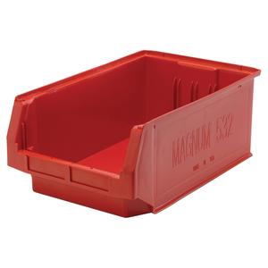 Giant Stacking Containers - Red, 12.375", 19.75", 7.875", 150 lbs., 12-3/8"