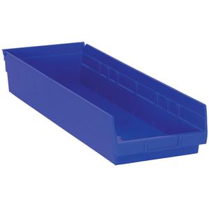 Shelf Bins - Blue, Red, Yellow, 50 lbs., 8-3/8", 23-5/8", 4", 30184