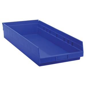 Shelf Bins - Blue, Red, Yellow, 50 lbs., 11-1/8", 23-5/8", 4", 30174