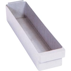 Euro Drawer Bins - Grey, 50 lbs., 5-9/16", 11-5/8", 5", 4-3/8", Polystyrene