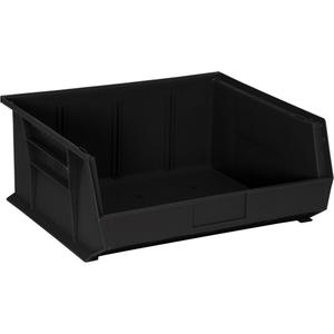 Environmentally Friendly Recycled Bin - Black, 75 lbs., 16-1/2", 14-3/4", 7", 30250