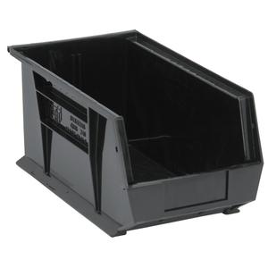 Ultra Stack & Hang Bin - Black, 60 lbs., 8-1/4", 14-3/4", 7", 12, 30240