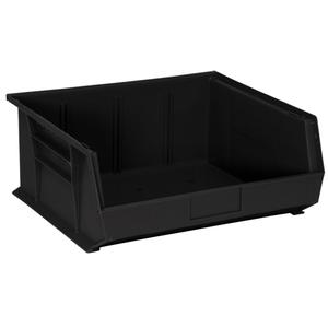 Ultra Stack & Hang Bin - Black, 75 lbs., 16-1/2", 14-3/4", 7", 6, 30250