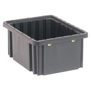 Conductive Dividable Grid Containers - Black, Polypropylene, 5", 8-1/4", 10-7/8"