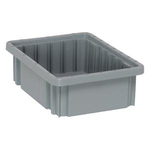 Divider Box® Containers - Grey, Red, Blue, Plastic, 3.5", 10.9", 8.3", 9.2 x 6.6 x 3.0, 0.1