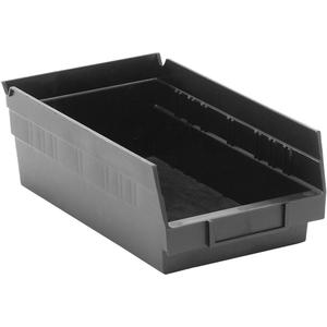 Shelf Bins - Black, Blue, Yellow, Red, Green, 30 lbs., 6-5/8", 11-5/8", 4", 30130