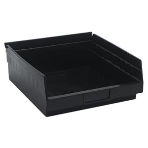 Economy Shelf Bin - Black, Ivory, 60 lbs., 11-1/8", 11-5/8", 4", 30170