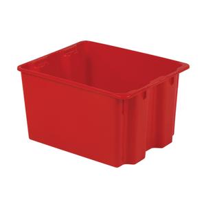 Polylewton Stack-N-Nest® Containers - Red, 12", 21", 17", 21.0 x 17.0, 18.8 x 15.0, 12", 1.8