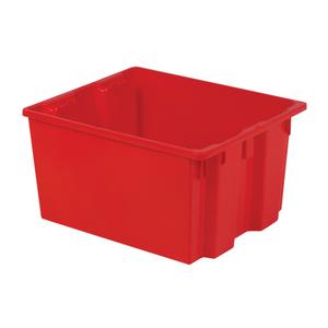 Polylewton Stack-N-Nest® Containers - Red, 13", 24", 20", 24.0 x 20.0, 21.6 x 17.7, 13", 2.7