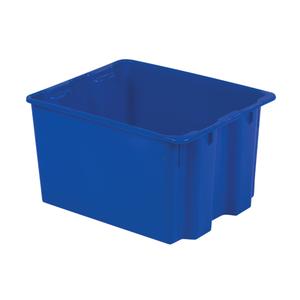 Polylewton Stack-N-Nest® Containers - Blue, 12", 21", 17", 21.0 x 17.0, 18.8 x 15.0, 12", 1.8