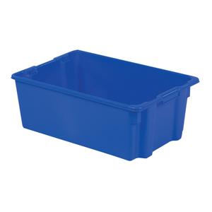 Polylewton Stack-N-Nest® Containers - Blue, 10.5", 28.4", 18.7", 28.4 x 18.7, 26.0 x 15.9, 10.5", 2.3