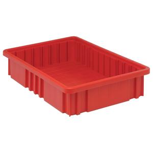 Divider Box® Containers - Red, Blue, Plastic, 3.5", 16.5", 10.9", 14.9 x 9.3 x 3.0, 0.24
