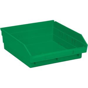 Shelf Bins - Green, 30 lbs., 11-1/8", 11-5/8", 4", 30170