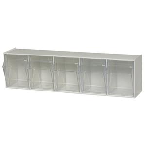 Clear Tip Out Bins - 23-5/8", 5-1/4", 6-1/2", 5