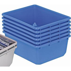 QuanTub Nesting Totes - 24.5", 9.5", 19", Blue, Tote