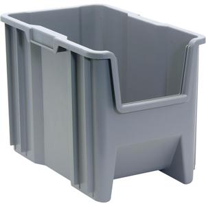 Giant Stacking Containers - Grey, 100 lbs., 10-7/8", 17-1/2", 12-1/2"