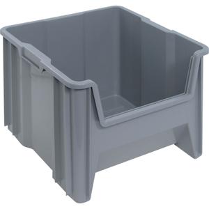 Giant Stacking Containers - Grey, 16.5", 17.5", 12.5", 100 lbs., 16.5"