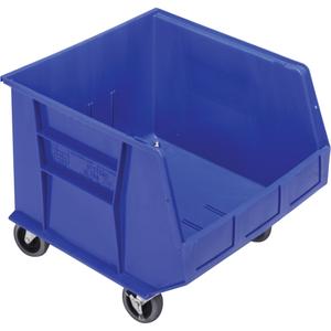 Mobile Bin - Blue, 16-1/2", 18", 14", 75 lbs., 16 1/2 x 18 x 14, 3