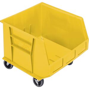 Mobile Bin - Yellow, 16-1/2", 18", 14", 75 lbs., 16 1/2 x 18 x 14, 3