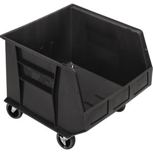 Mobile Bin - Black, 16-1/2", 18", 14", 75 lbs., 16 1/2 x 18 x 14, 3
