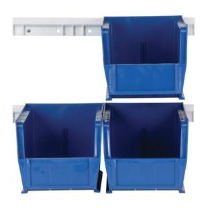 Hang-n-Stack Bin Complete Package - Blue, 50 lbs., 5-1/2", 10-7/8", 5"