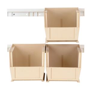 Hang-n-Stack Bin Complete Package - Ivory, 50 lbs., 5-1/2", 10-7/8", 5"