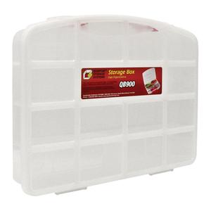 Clear Compartment Storage Box - 13", 10-1/4", 2-3/8", 10