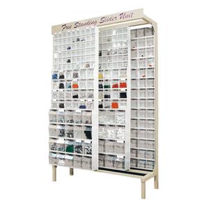 Free-Standing Tip-Out Bins Slider System - 48", 18", 77", 112