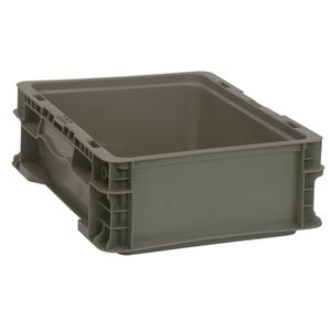 Collapsible Stacking Container - Grey, 15", 12", 5", 150 lbs.