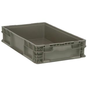 Collapsible Stacking Container - Grey, 15", 24", 5", 150 lbs.
