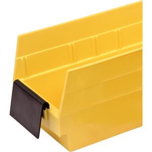 Shelf Bins - Extended Label Holders - Black, 10°