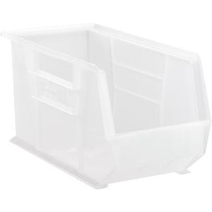 Clear-View Ultra Stack & Hang Bin - Clear, 60 lbs., 8-1/4", 18", 9", 30265