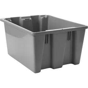 Stack & Nest Palletote Box - Grey, 10", 15.5", 19.5"