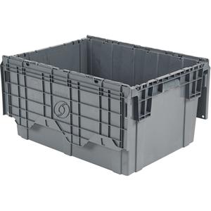 Flipak® Polyethylene Plastic (PE) Distribution Containers - Grey, 13", 39", 14", 39.0 x 14.0, 36.3 x 11.3, 3.3, 4.9:1