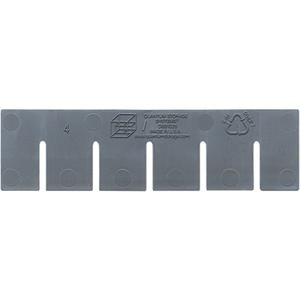 Short Divider for Divider Box - Grey, Plastic, 7, 6"