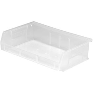 Ultra Stack & Hang Bin - Clear, 55 lbs., 7-3/8", 11", 3", 6-3/4", 6-7/8", 2-4/5"
