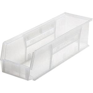 Ultra Stack & Hang Bin - Clear, 55 lbs., 17-7/8", 5-1/2", 5", 17", 4-3/8", 4-3/4"