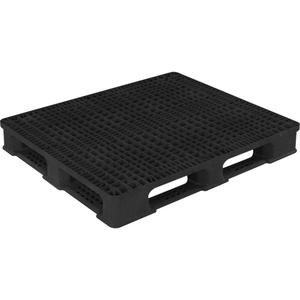 RackoCell Plastic Pallet - 30000 lbs., 5000 lbs., 4-Way, 48", 40", 6-1/3", Black