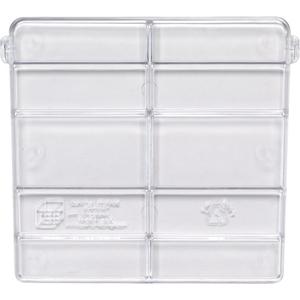 Cross Divider for Stack & Hang Bin - Clear, QUS248, 18-7/8"D X 8-1/4"W X 7"H