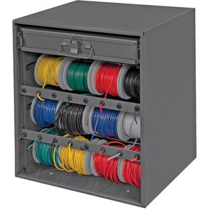 Wire and Terminal Storage Cabinet - 16-3/8", 15-9/16", 11-7/8", Grey, Steel, 1