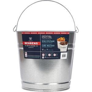 Pail - Galvanized Steel, 11 L, 30